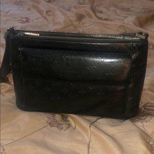 Louis Vuitton Black Leather Monogram Shoulder Bag